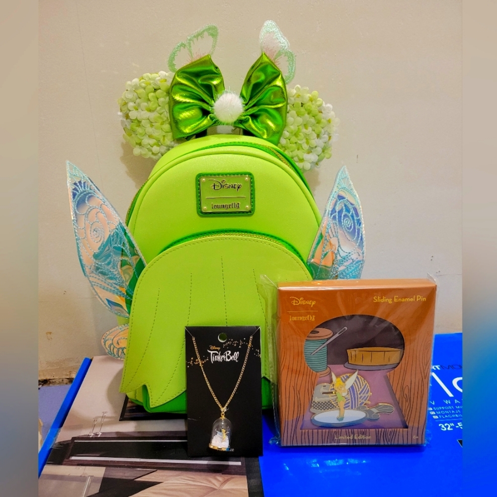 Loungefly Disney Tinkerbell backpack set
